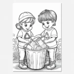 Recycling colouring in sheet