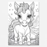 Unicorn baby printable artwork