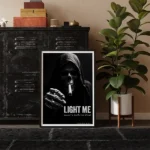 Light me printable art framed