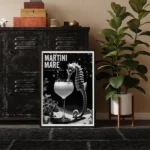 Martini Mare framed printable poster