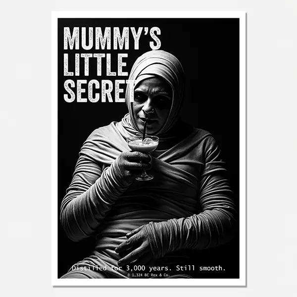 Mummys little secret printable poster