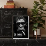 OG smoke printable poster in frame