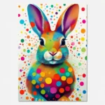 Polka Dot Rabbit printable artwork