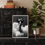 Sun God Printable Poster in Frame