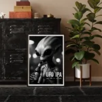 UFO IPA framed printable poster