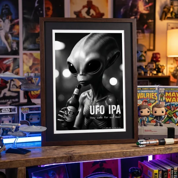 UFO IPA print in Geeks room