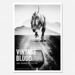 Vintage Blood Printable T Rex Poster