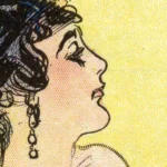 An old acquaintance Vintage Mermaid Art close up