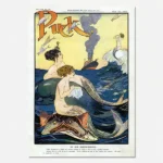An old acquaintance Vintage Mermaid Printable Art