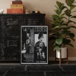 Charlie Chaplin Silent Movie Printable Poster Framed