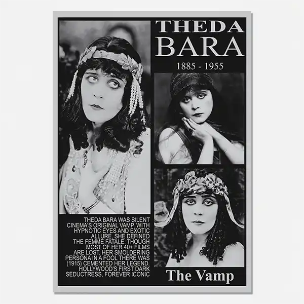 Theda Bara printable art poster