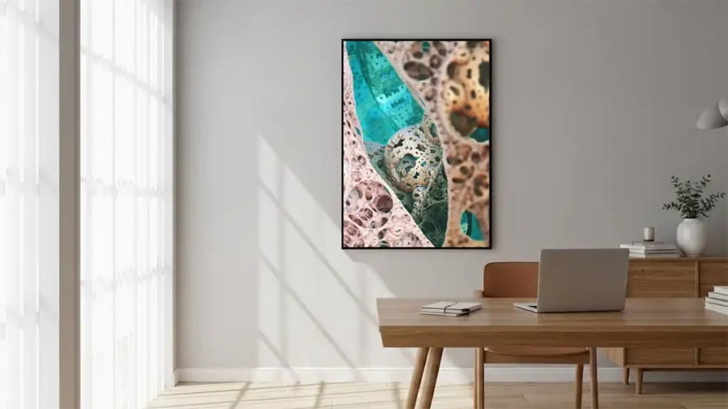Duncan Young's Fractal Textured Art Print