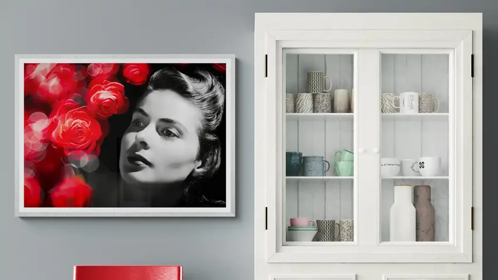 Ingrid Bergman Floral Art Print by Seeress