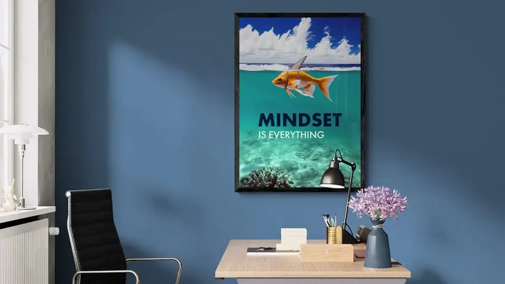 Mindset is Everything Office Art Print