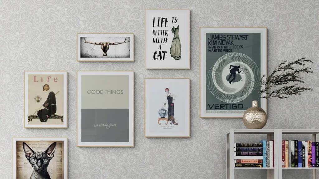 Printable Art Gallery on large wall