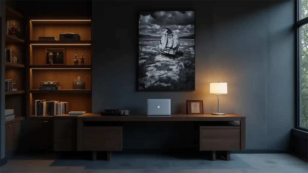 Seeress' Norber Erratic Art Print is Rough and Grounding