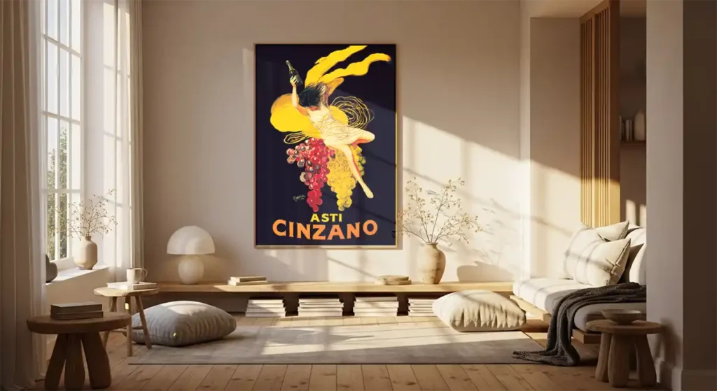 Asti Cinzano Print in Living Room