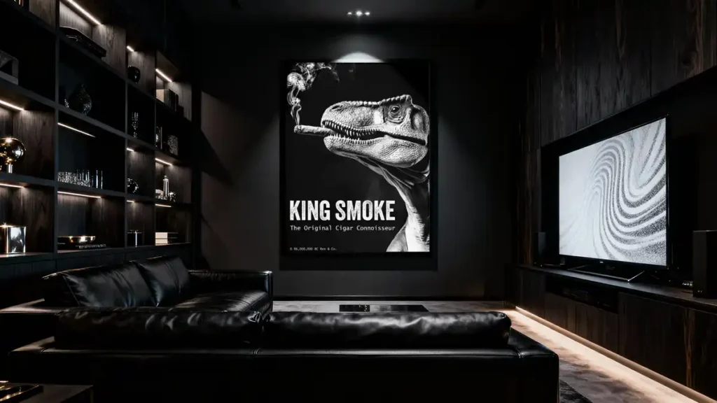 King Smoke Printable Art Print by Rex and Co