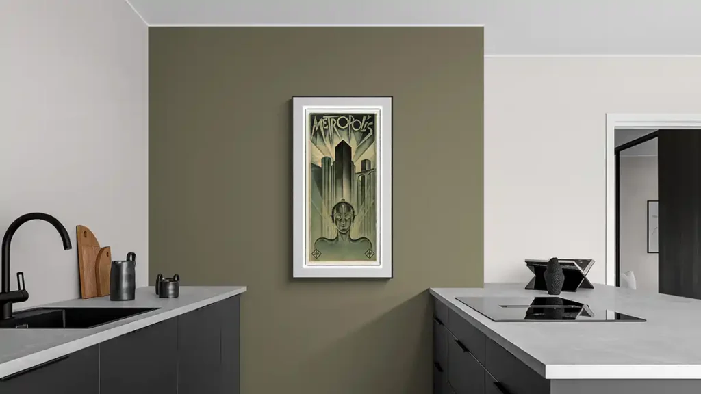 Metropolis Print in Kitchen
