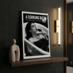 A Corking Bath art print in bathroom