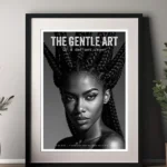 A Defiant Crown printable poster in black frame