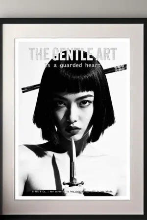 A Guarded Heart print in frame