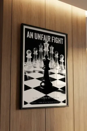 An Unfair Fight Digital Print on Wall Panel