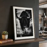 Bull Market print on grey wall