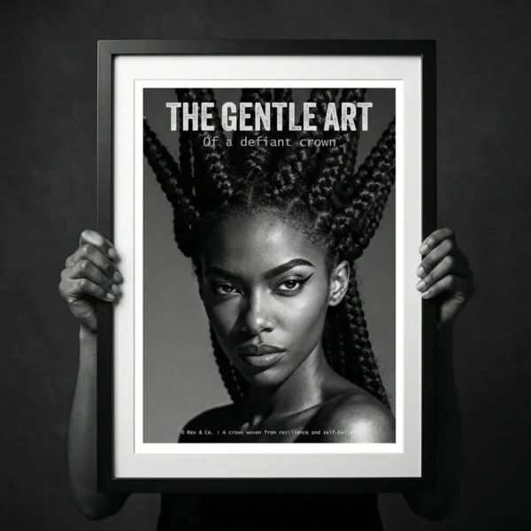 Hands holding The Defiant Crown Print by Rex and Co