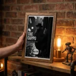 Person holding The Cappo print