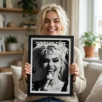 Savouring the moment print held by woman