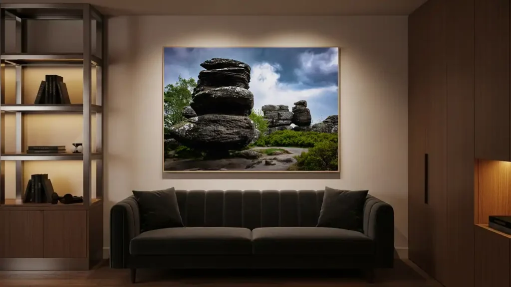 Serene Digital Print of Brimham Rocks by Seeress for the Sanctuary Seeker
