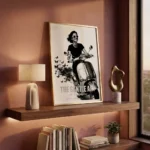 The Getaway Digital Art print on shelf