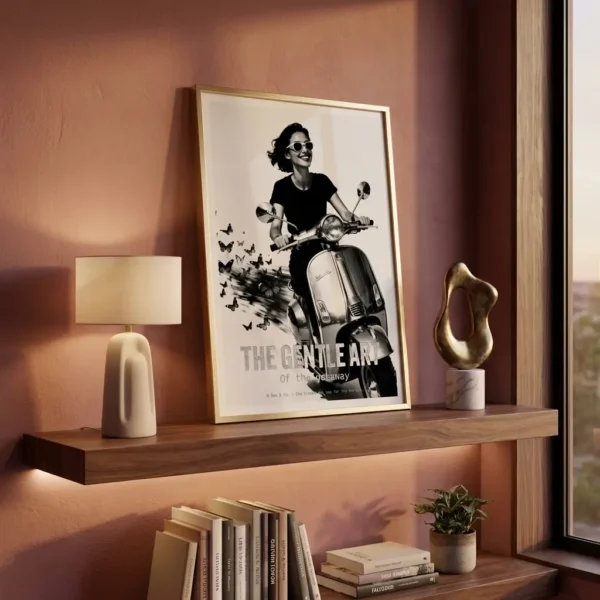 The Getaway Digital Art print on shelf