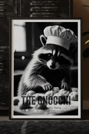 The Gnocchi in black frame