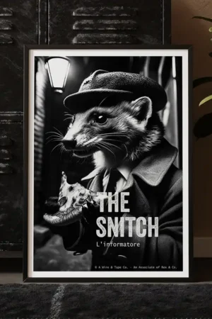 The Snitch in black frame