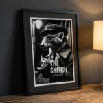 The Snitch print in black frame