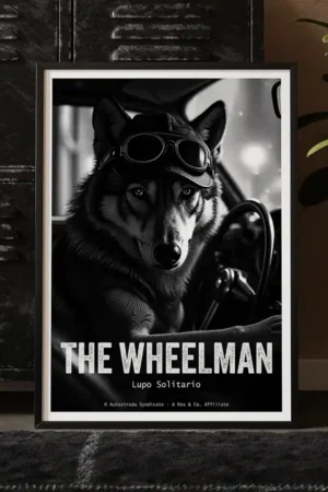 The Wheelman in black frame