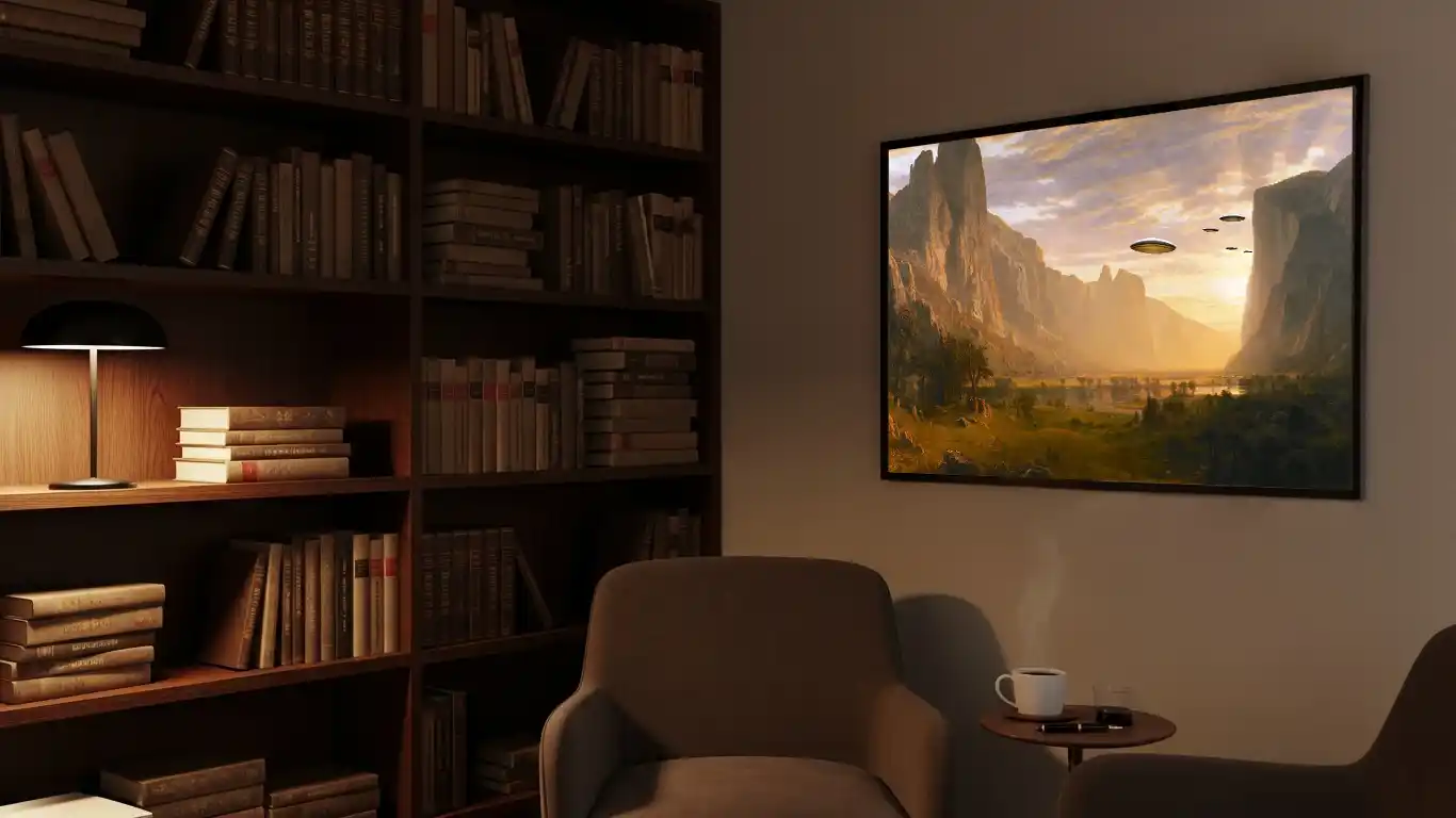 UFO vintage art fusion perfect for the Idea Engine