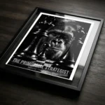 Beyond the Pawn print in glass and black frame