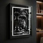 Beyond the Pawn print on black wall