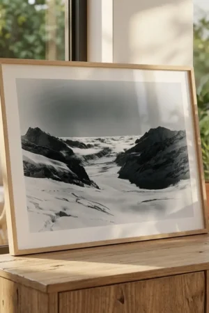 Jungfraujoch over Guggi Glacier print by Mark Marsh