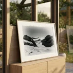 Jungfraujoch over Guggi Glacier print in garden room