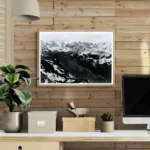 Mannlichen to Lauternbrunnen Landscape print in home office