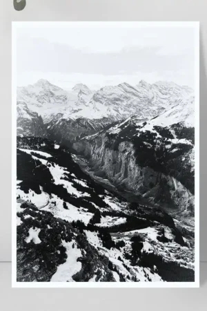 Mannlichen to Lauternbrunnen Portrait Matte paper print