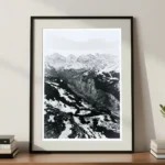Mannlichen to Lauternbrunnen Print on Cabinet