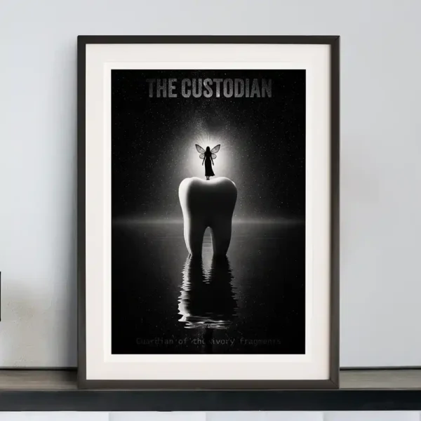 The custodian art print in black frame The custodian art print in black frame