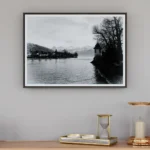 Thun Alps View in brown frame