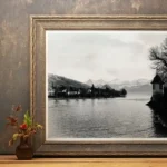 Thun Alps View in rustic frame