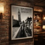 Diplomatic Immunity Alien Art Print in Bar